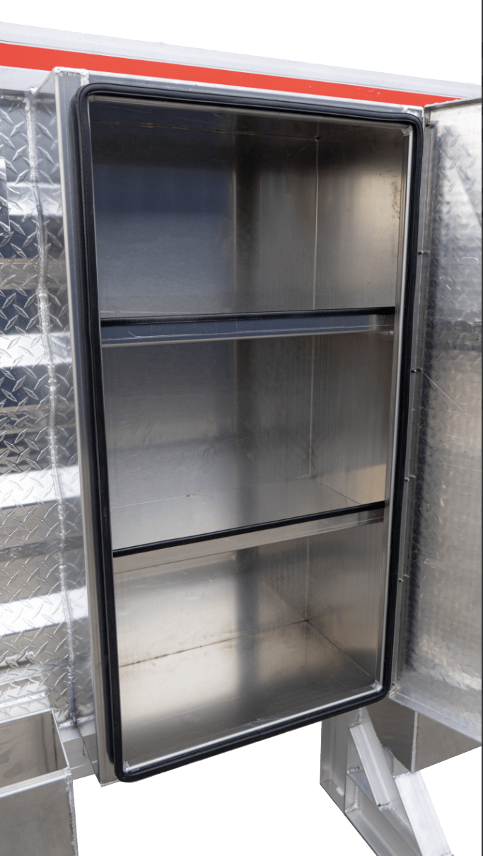 Cab Magazine Rack Cab Rack With Center Locking Storage 68 Inch x 80 Inch – HD Truck Source