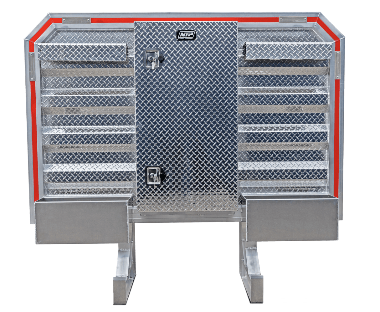 Cab Rack With Center Locking Storage 68 Inch x 80 Inch - HD Truck Source