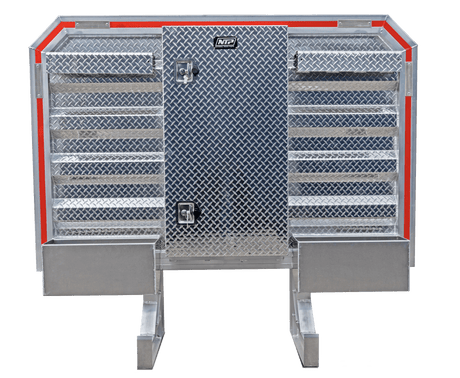 Cab Rack With Center Locking Storage 68 Inch x 80 Inch - HD Truck Source