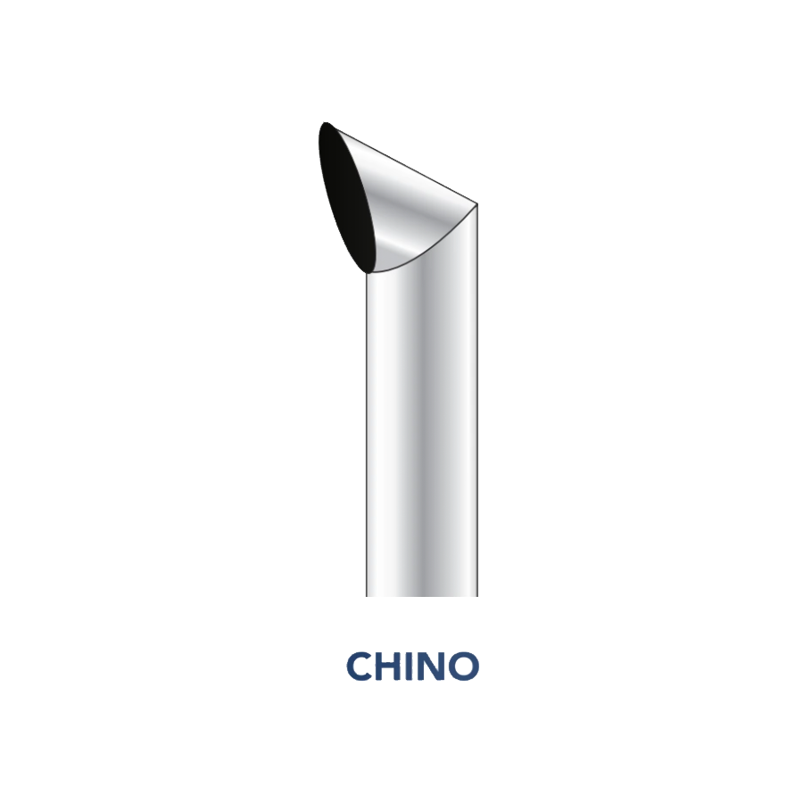 9 Foot Chino Cut Exhaust Stack - 8 Inch Straight (OD)