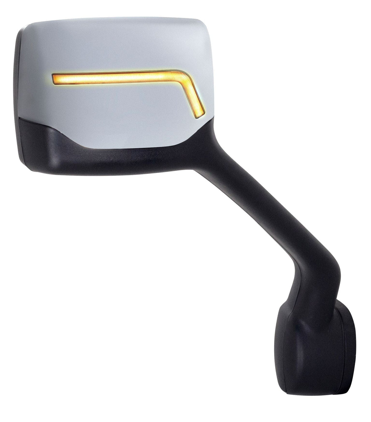 Chrome Hood Mirror Assembly w/Sequential Turn Signal - Kenworth T680 & Peterbilt (Passenger) - HD Truck Source