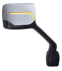 Chrome Hood Mirror Assembly w/Sequential Turn Signal - Kenworth T680 & Peterbilt (Passenger) - HD Truck Source