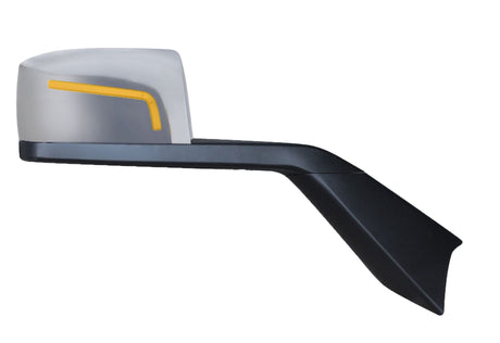 Chrome Hood Mirror Assembly w/Sequential Turn Signal - Volvo VN/VNL 2018+ (Passenger) - HD Truck Source