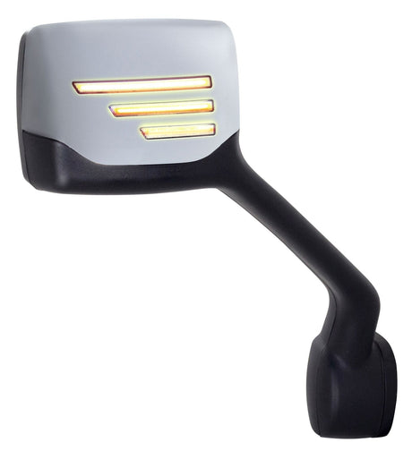 Chrome Hood Mirror Assembly w/Sequential Turn Signals - Kenworth T680 & Peterbilt (Passenger) - HD Truck Source