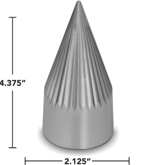 Classic Razor Spike 33mm Push - On Chrome Lug Nut Cover - HD Truck Source