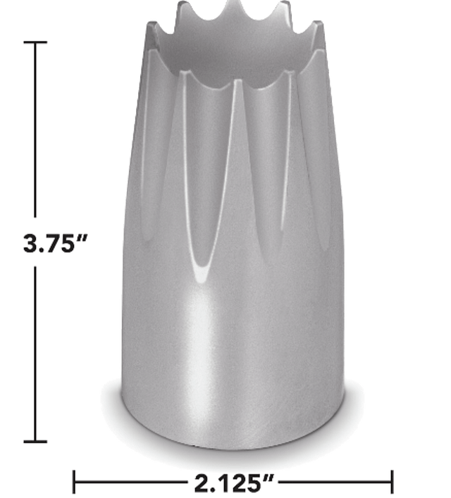 Crown Top Spike 33mm Screw - On Chrome Lug Nut Cover - HD Truck Source
