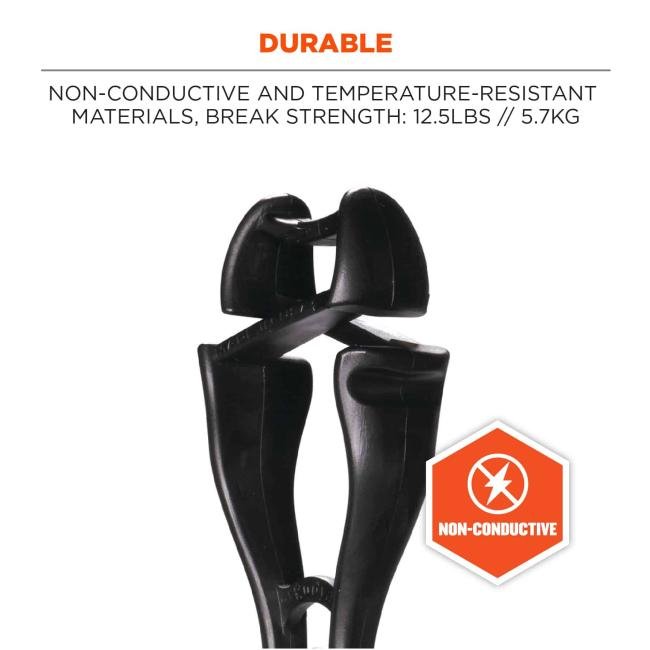 Ergodyne 3420 Black Swivel Glove Clip Holder - Dual Clips - HD Truck Source