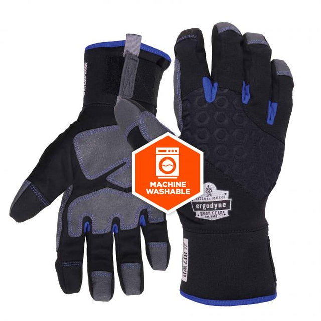 Ergodyne 817WP Black Waterproof Winter Work Gloves - HD Truck Source