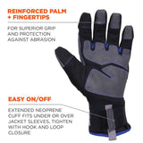Ergodyne 817WP Black Waterproof Winter Work Gloves - HD Truck Source