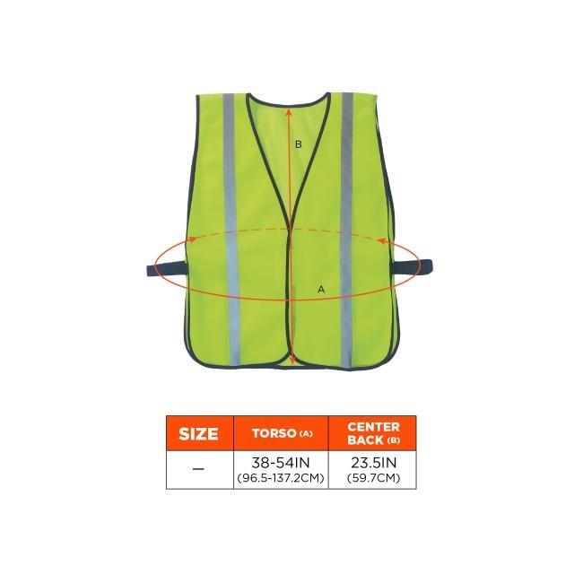 Ergodyne Class 1 Non Certified Hi - Vis Safety Vest - HD Truck Source