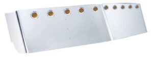 Freightliner - 16 Inch Drop Visor w/ 9 - 2 Inch Light Holes - HD Truck Source