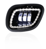 Freightliner Cascadia 08 - 17 Black Fog Light w/Halo (Driver) - HD Truck Source