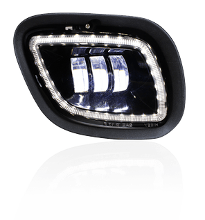 Freightliner Cascadia 08 - 17 Black Fog Light w/Halo (Passenger) - HD Truck Source