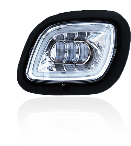 Freightliner Cascadia 08 - 17 Chrome Fog Light w/Halo Driver - HD Truck Source