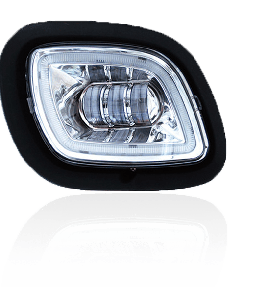 Freightliner Cascadia 08 - 17 Chrome Fog Light w/Halo (Passenger) - HD Truck Source