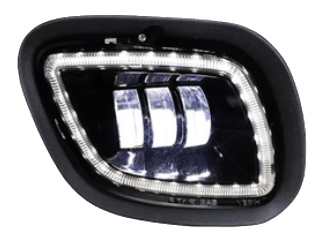 Freightliner Cascadia 2008 - 2017 - Black Fog Light With Halo - HD Truck Source