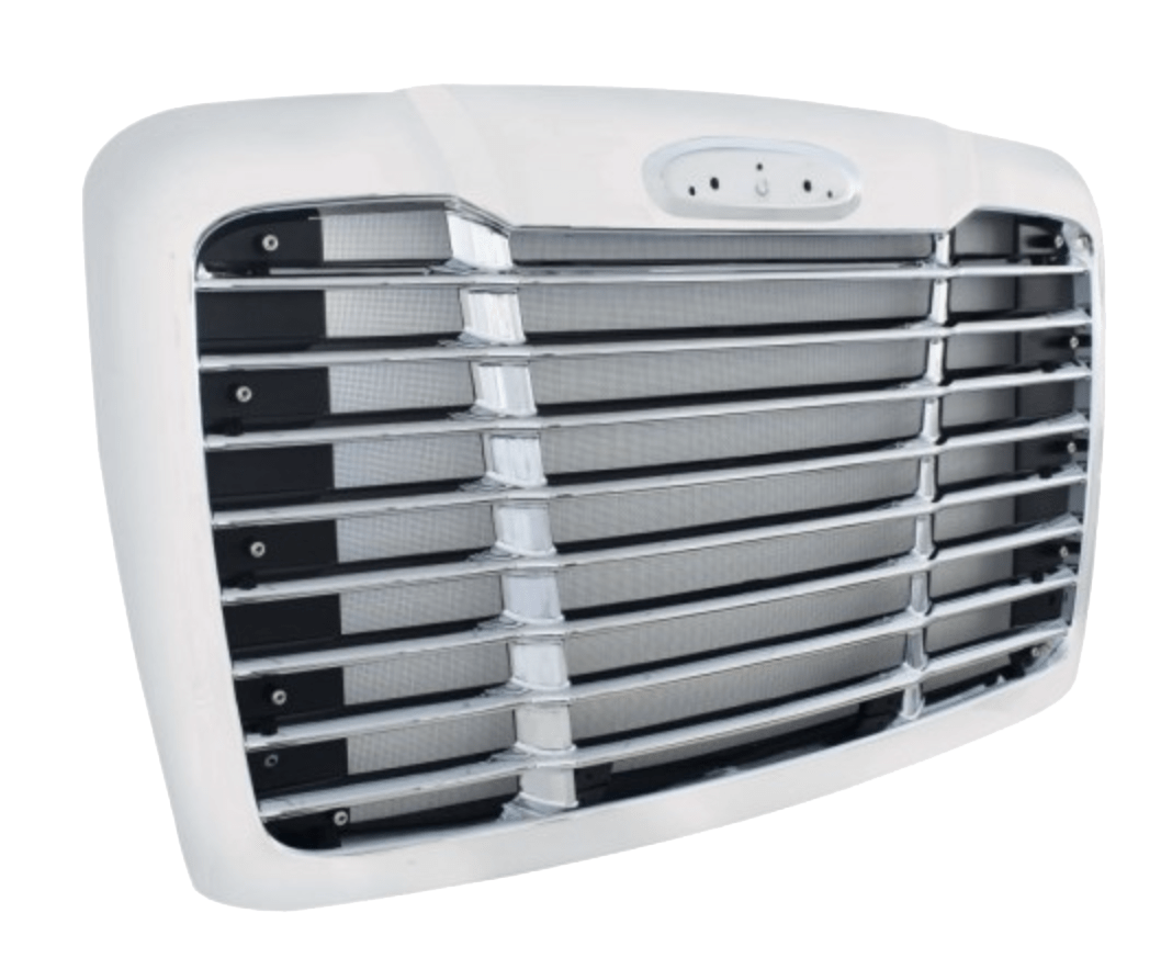 Freightliner Cascadia 2008 - 2017 - Winter Guard Edition Chrome Grille With Bug Screen - HD Truck Source