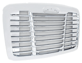 Freightliner Cascadia 2008 And Newer - Chrome Grille With Aluminum Chrome Bug Screen - HD Truck Source