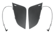 Freightliner Cascadia 2018 - 2024 - Black Tow Hook Access Covers - HD Truck Source
