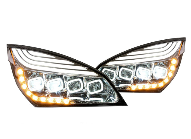 Freightliner Cascadia 2018+ LED Headlight Chrome (Driver) - HD Truck Source