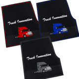 Freightliner Cascadia & Coronado 2008 - 2017 - Ribbed Rubber Floor Mats - HD Truck Source