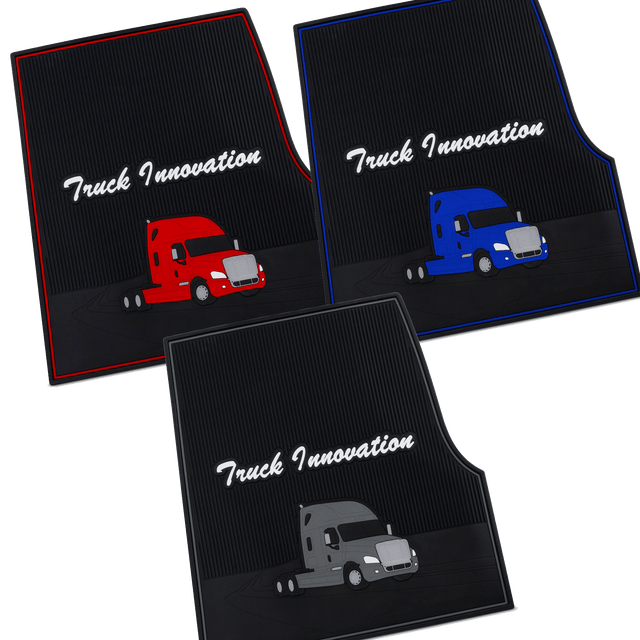 Freightliner Cascadia & Coronado 2008 - 2017 - Ribbed Rubber Floor Mats - HD Truck Source
