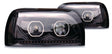 Freightliner Century LED Headlight w/Sequential Turn Signal Black (Driver) - HD Truck Source