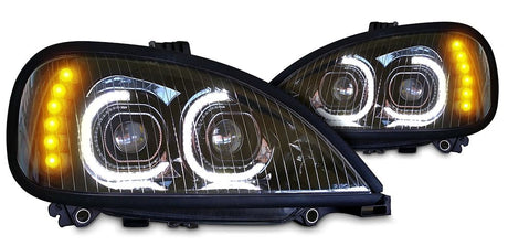 Freightliner Columbia LED Headlight Black (Driver) - HD Truck Source