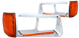 Freightliner FLD 120 Headlight Bezel w/LED Side Turn Signal (Driver) - HD Truck Source