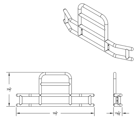 Highwayshield I85 Stainless Steel Grille Guard With Bracket Kit - HD Truck Source