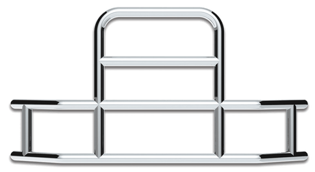 Highwayshield I85R Stainless Steel Grille Guard With Bracket Kit - HD Truck Source