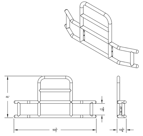 Highwayshield I85R Stainless Steel Grille Guard With Bracket Kit - HD Truck Source