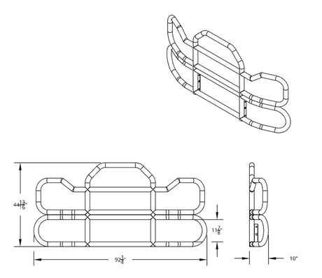 Highwayshield I95 Stainless Steel Grille Guard With Bracket Kit - HD Truck Source