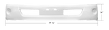 Hino 155/195 2016 - 2020 - Bumper With Opening For Fog Light - HD Truck Source