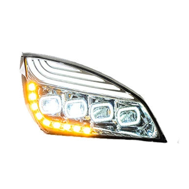 Freightliner Cascadia (2018-Newer) LED Headlight (Chrome or Black Inner Housing)