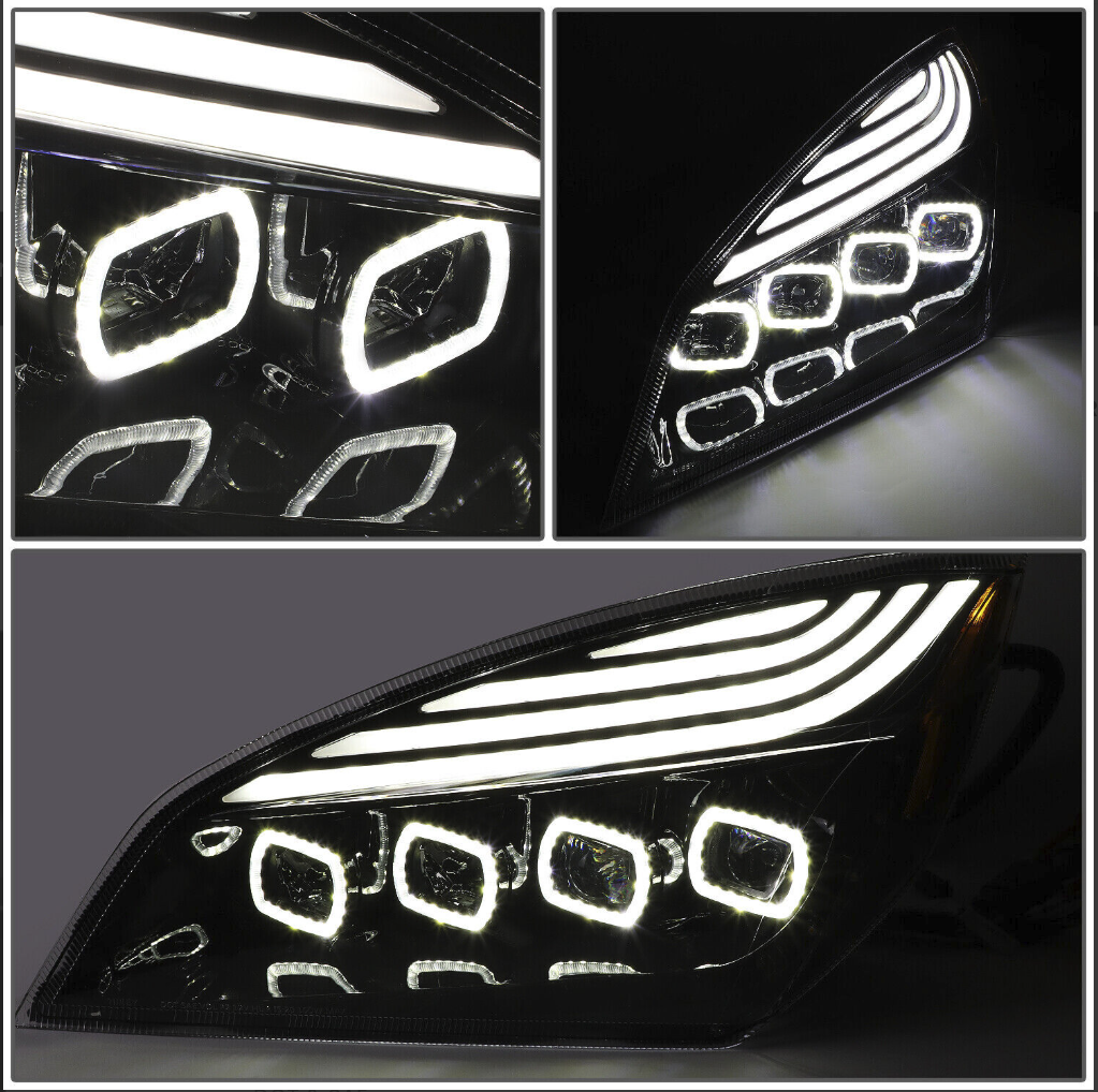 Freightliner Cascadia (2018-Newer) LED Headlight (Chrome or Black Inner Housing)