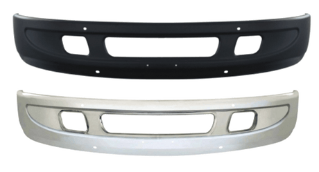 International 2002 - 2019 - Bumper With Small Tow Holes Black Or Chrome - HD Truck Source