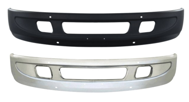 International 2002 - 2019 - Bumper With Small Tow Holes Black Or Chrome - HD Truck Source