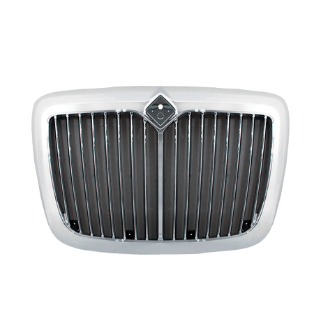 International Prostar 2006 - 2017 - Chrome Grille With Vertical Bars & Bug Screen - HD Truck Source
