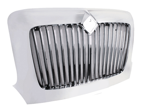 International Transtar 2002+ - Chrome Grille With Bug Screen - HD Truck Source