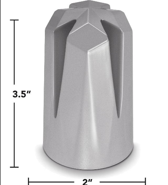 Iron Cross 33mm Push - On Chrome Lug Nut Cover - HD Truck Source