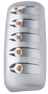 Kenworth T600 T800 - Chrome Plated Mirror Cover With LEDs - HD Truck Source