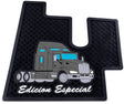 Kenworth T600/660 All Models Black Ribbed Rubber Floor Mats - HD Truck Source