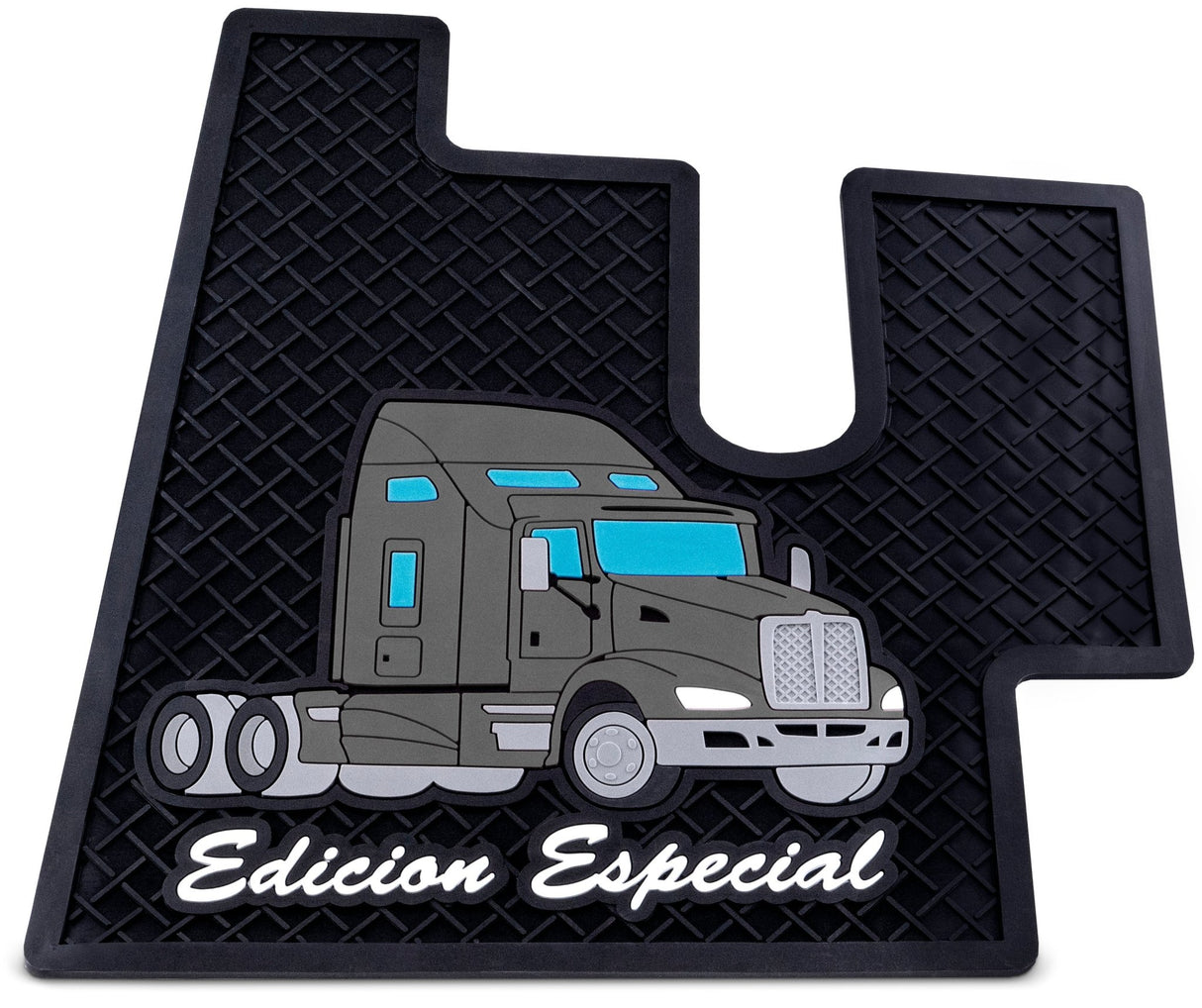 Kenworth T600/660 All Models Black Ribbed Rubber Floor Mats - HD Truck Source