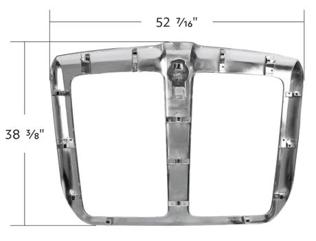 Kenworth T680 2013 - 2021 - Chrome Grille - HD Truck Source