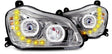 Kenworth T680 2013 - 21' LED Headlight w/Sequential Turn Signal Chrome (Passenger) - HD Truck Source
