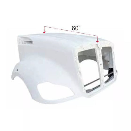 Kenworth T680 2013 And Newer - Curved Windshield Fiberglass Hood - HD Truck Source