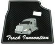 Kenworth T680 All Years - Gray Ribbed Rubber Floor Mats - HD Truck Source