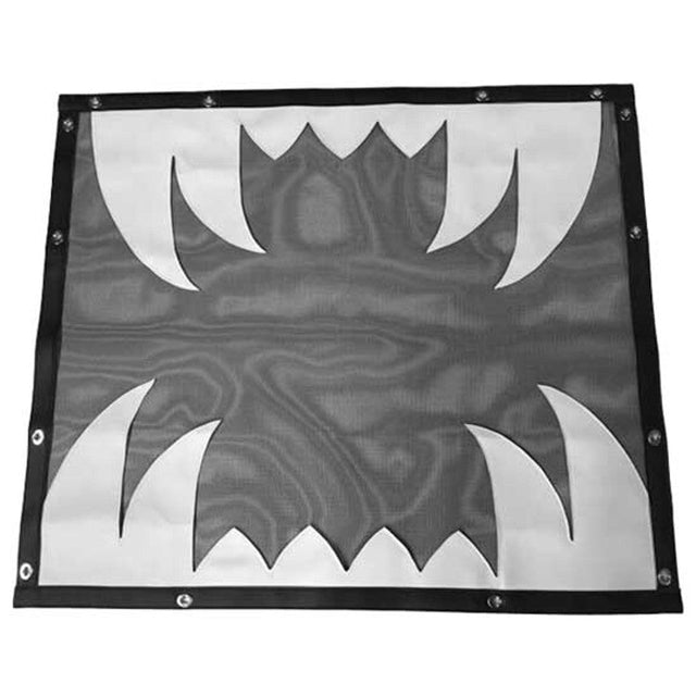 Kenworth W900B - Mesh Sabertooth Black Bug Screen W/ White Teeth & Black Trim - HD Truck Source
