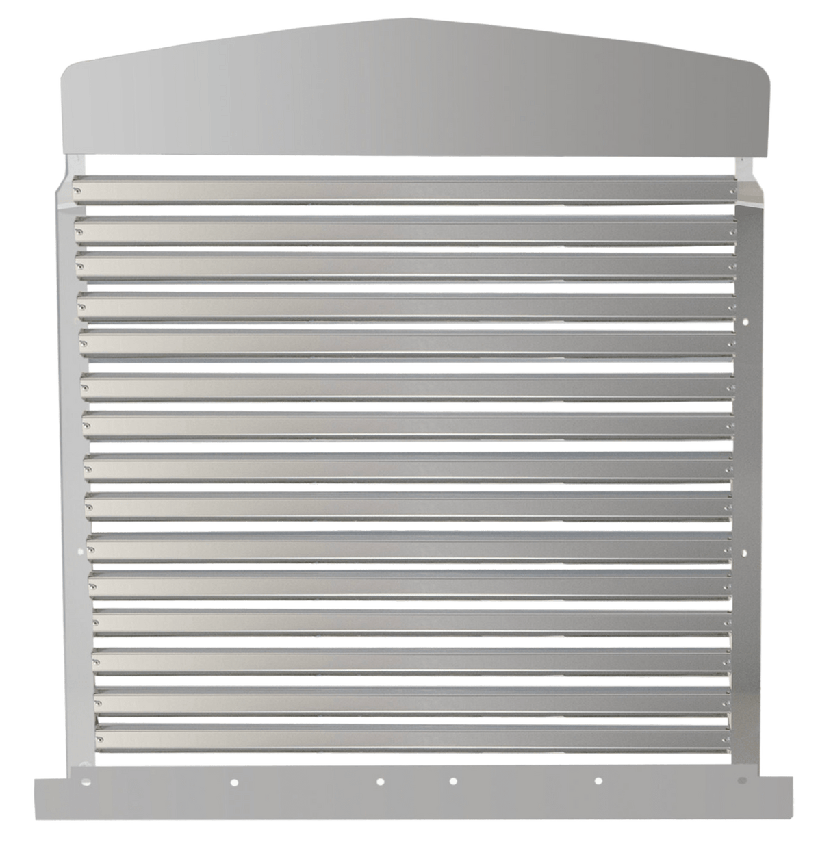 Kenworth W900L - Stainless Steel 15 Louvers Grill - HD Truck Source